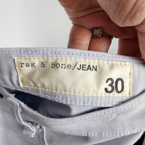 RAG & Bone Light Blue Cotton Legging Pants Size 30 - Picture 7 of 9